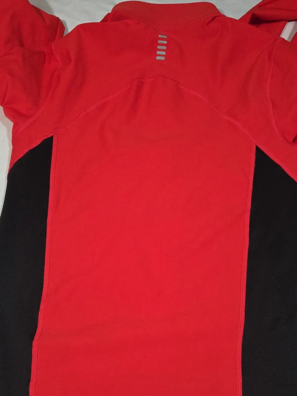 Under Armour Red and Black 1/4 Zip Up Running Jacket Size Small Mens